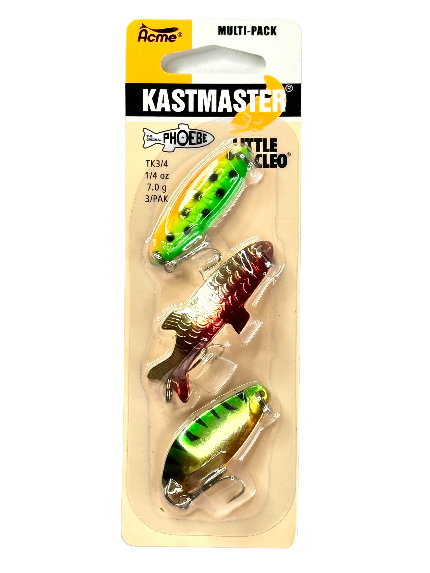 ACME KASTMASTER MultiPack Fishing Lures for Freshwater or Saltwater, Multifunctional Plopper Pencil Lures for Saltwater 1/4 oz 3 in 1