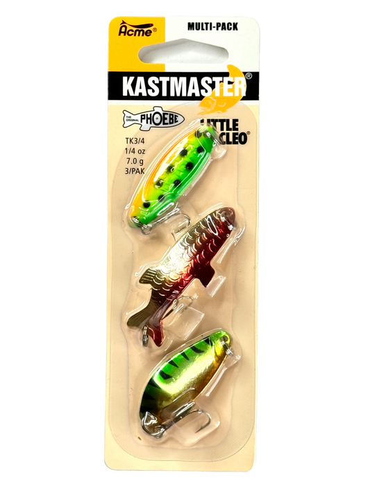 ACME KASTMASTER MultiPack Fishing Lures for Freshwater or Saltwater, Multifunctional Plopper Pencil Lures for Saltwater 1/4 oz 3 in 1